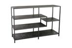 Moderne boekenkast SLIM LINE 115 cm grafiet metalen frame, Huis en Inrichting, Ophalen of Verzenden, Nieuw