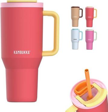 Kambukka Rio - Tumbler 950ml - Pink Papaya waterfles met beschikbaar voor biedingen