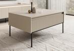 Meubella Salontafel Timoteo beige 100cm, 100 tot 150 cm, 50 tot 75 cm, Verzenden, Nieuw