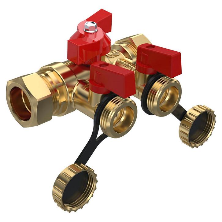 Vul- en spoelunit serie 588 - 2 x 22 mm knel, Doe-het-zelf en Verbouw, Verwarming en Radiatoren, Ophalen of Verzenden