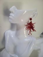 Koraal Koraal - Orecchini corallo con bottoncino in corallo, Antiek en Kunst