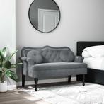vidaXL Bank met kussens donkergrijs 120,5x65x75 cm fluweel, Huis en Inrichting, Banken | Bankstellen, Verzenden, Nieuw, Stof, Minder dan 150 cm