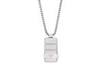 Emporio Armani EGS3078040 Heren Collier - Zilverkleurig, Verzenden, Zo goed als nieuw