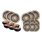 2dekans | Björn The Essentials Serviesset Stone - 18-delig, Huis en Inrichting, Keuken | Servies, Ophalen of Verzenden, Zo goed als nieuw