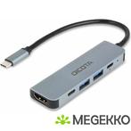 DICOTA D32060 interface hub USB Type-C Zilver, Verzenden, Nieuw, Dicota