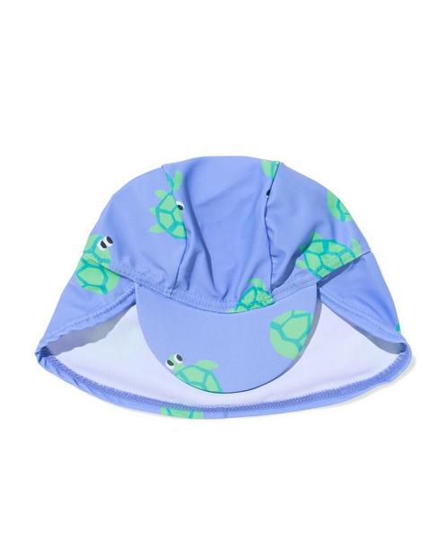HEMA Babyzwemhoedje UV-beschermend strepen blauw, Kinderen en Baby's, Babykleding | Overige, Nieuw, Verzenden