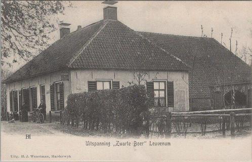 LEUVENUM - Uitspanning Zwarte Boer, Verzamelen, Ansichtkaarten | Nederland, Verzenden