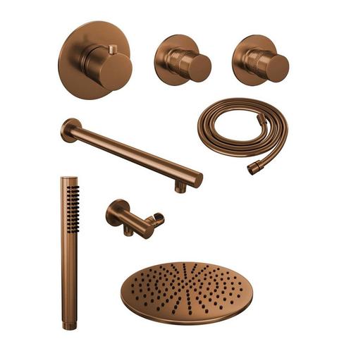 Thermostatisch Inbouwdoucheset Brauer Copper 30cm, Doe-het-zelf en Verbouw, Sanitair, Ophalen of Verzenden