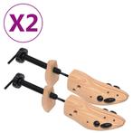 vidaXL Schoenspanners 2 paar maat 41-46 massief grenenhout, Huis en Inrichting, Kasten | Schoenenkasten, Verzenden, Nieuw