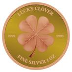 Niue. 2 Dollars 2023 1oz $2 NZD Niue Lucky Clover Rose Gold
