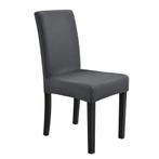 Stoelhoes stoelovertrek hoes voor stoelen stretch donkergrij, Nieuw, Verzenden