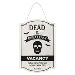 Tekstbord - Dead and Breakfast, Huis en Inrichting, Woonaccessoires | Tekstborden en Spreuken, Ophalen of Verzenden, Nieuw