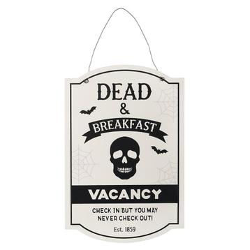 Tekstbord - Dead and Breakfast beschikbaar voor biedingen