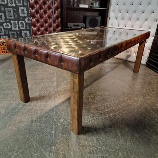 Eetkamertafel Chesterfield, Caleb, bruin, Huis en Inrichting, Tafels | Eettafels