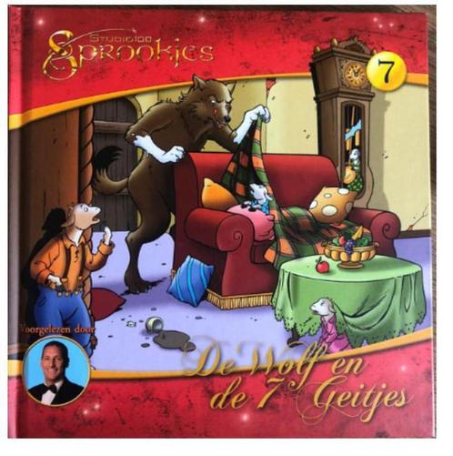 De wolf en de 7 geitjes sprookjes luister CD met boek 20 x, Boeken, Overige Boeken, Zo goed als nieuw, Verzenden