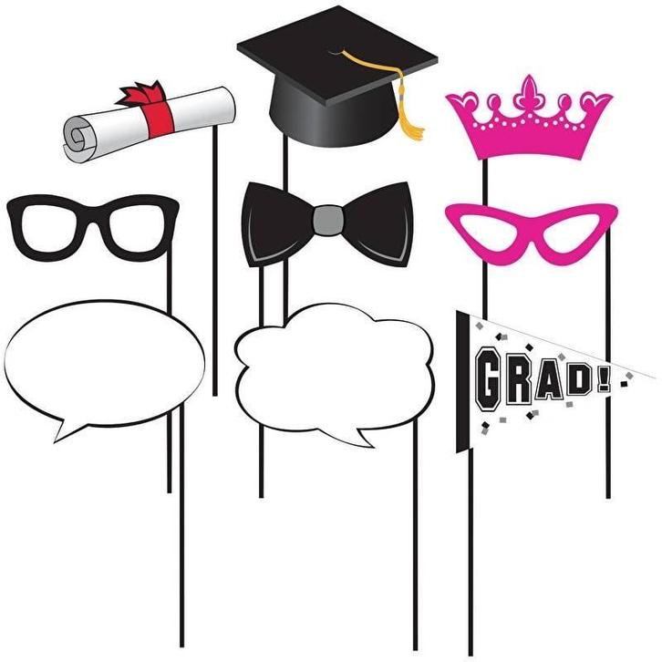 Photo Booth Props Kit Cap & Gown Geslaagd, Kleding | Dames, Carnavalskleding en Feestkleding, Nieuw, Ophalen of Verzenden