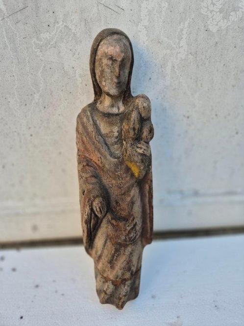 Beeld, Vierge à lenfant - 34 cm - Hout, Antiek en Kunst, Kunst | Niet-Westerse kunst