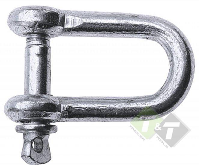 D-sluiting Met Borstbout - 25mm Dikte - Verzinkte D Sluiter, Doe-het-zelf en Verbouw, Overige Doe-het-zelf en Verbouw, Nieuw, Ophalen of Verzenden