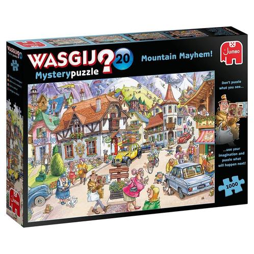 Jumbo 25002 Wasgij Mystery 20: Vakantie in de Bergen 1000 st, Hobby en Vrije tijd, Denksport en Puzzels, Nieuw, Verzenden