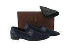 STEFANO RICCI RRP 4000€ Suede & Alligator Loafers – Deep, Nieuw