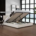 Tweepersoonsbed Juva met lattenbodem en opbergruimte 160x200, Huis en Inrichting, Slaapkamer | Bedden, Verzenden, Nieuw