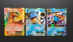 Pokémon - 3 Card - Charizard Ex - Mega Blastoise Ex -, Hobby en Vrije tijd, Verzamelkaartspellen | Pokémon, Nieuw