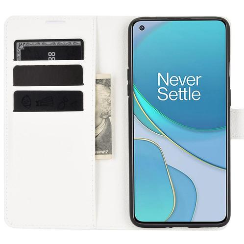 ProGuard OnePlus 8T Wallet Flip Case Wit, Telecommunicatie, Mobiele telefoons | Hoesjes en Frontjes | Overige merken, Nieuw, Verzenden
