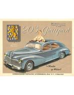 1952 PEUGEOT 203 BROCHURE NEDERLANDS, Boeken, Auto's | Folders en Tijdschriften, Nieuw, Peugeot, Author