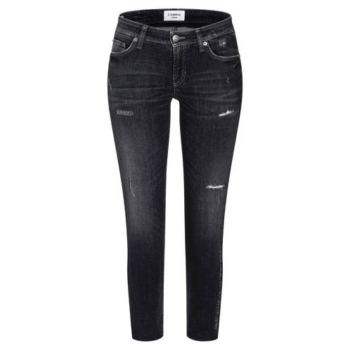 Cambio • destroyed jeans Liu Short • 44, Kleding | Dames, Broeken en Pantalons, Zwart, Nieuw, Maat 42/44 (L), Verzenden