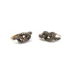 Oorbellen Pippo Perez 18K gouden diamantknoop oorbellen, Nieuw