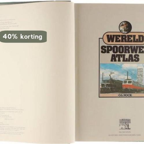 Wereld spoorweg atlas 9789010026927 Nock, Boeken, Wetenschap, Gelezen, Verzenden