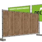 Bouwhekdoeken planken bruin 335x174 cm, Nieuw