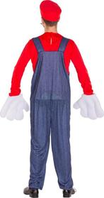 2dekans | dressforfun - Herenkostuum super loodgieter Mario, Ophalen of Verzenden, Zo goed als nieuw