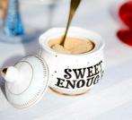 Witte suikerpot met stippen - Yvonne Ellen London, Verzenden, Overige typen, Nieuw, Overige stijlen