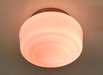 Lamp - Origineel Art Déco 1930 - Gelaagd opaalglas - beschikbaar voor biedingen