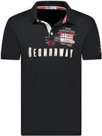 Geographical Norway Expedition Heren Polo Katoen Kason Zwart, Verzenden, Nieuw, Zwart