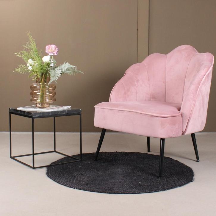 Lindsey fauteuil - roze, Huis en Inrichting, Stoelen, Nieuw, Ophalen of Verzenden