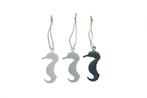 Metalen hangers zeepaardje seahorse 6, 5cm. 9 stuks hanger, Huis en Inrichting, Ophalen of Verzenden, Nieuw