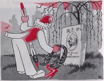 Spotprent over het overlijden van Charles Ruijs de Beeren... beschikbaar voor biedingen