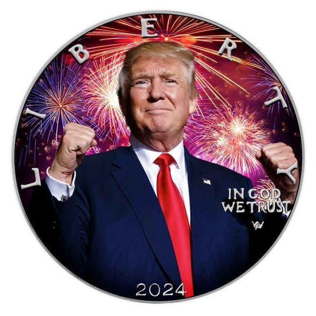 Verenigde Staten. 1 Dollar 2024 1 oz American Silver Eagle, Postzegels en Munten, Edelmetalen en Baren