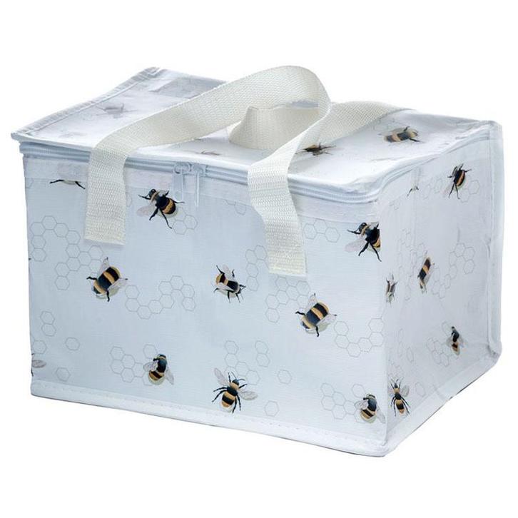 Koeltas Bijen Bijenkorf RPET - Wit - 20x30x20cm NIEUW, Sieraden, Tassen en Uiterlijk, Tassen | Schooltassen, Nieuw, Ophalen of Verzenden
