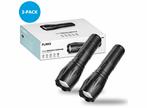 Flinq zaklamp - Military Flashlight - 2-pack, Caravans en Kamperen, Zaklampen, Verzenden, Nieuw