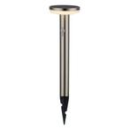 Solar LED staande buitenlamp sensor Spies rond 4,4W Warm wit, Ophalen of Verzenden, Nieuw, Aluminium