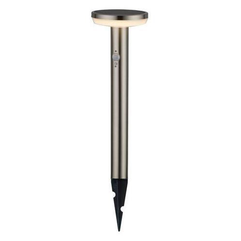 Solar LED staande buitenlamp sensor Spies rond 4,4W Warm wit, Tuin en Terras, Buitenverlichting, Aluminium, Ophalen of Verzenden