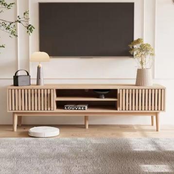 TV-Meubel 150 cm – Houten Kast met Deuren en Planken beschikbaar voor biedingen
