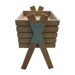 Presentatiebak 60x60x109 cm, hout, dubbele bodem, gebruikt -, Ophalen of Verzenden