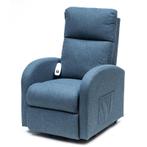 Sta-op stoel en relaxfauteuil Berlijn - Basic, Huis en Inrichting, Ophalen of Verzenden, Nieuw, Blauw, Eén