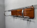 Kapstok - Chroom, Hout - Vintage kapstok – jaren 50/60, Antiek en Kunst