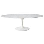 Tulip tafel 180x90cm Statuario marmer, Huis en Inrichting, Tafels | Eettafels, Verzenden, Nieuw