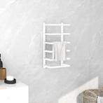 vidaXL Handdoekenrek 24x12x48 cm staal wit, Huis en Inrichting, Badkamer | Badtextiel en Accessoires, Verzenden, Nieuw, Wit